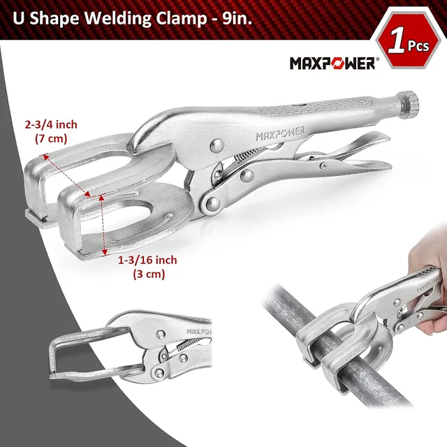 15-Piece Locking Pliers & Welding Clamps Set: Support the shape of the assembly