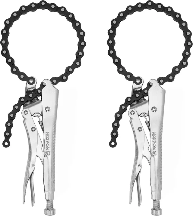 9-inch Locking Chain Clamps, 2 Pack